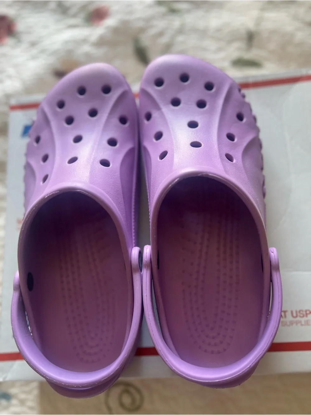 Crocs Mens Size 11 Lavender Classic Slingback Comfort Clog Sandals